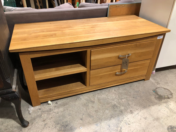 Large Oak TV Unit