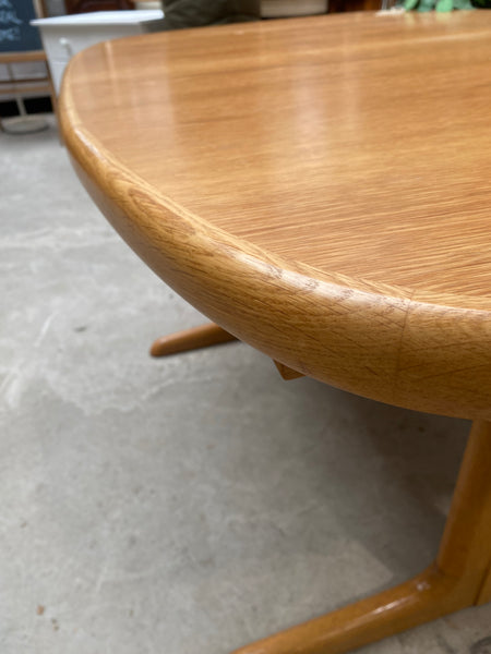 Danish Teak Extending Dining Table by Skovby