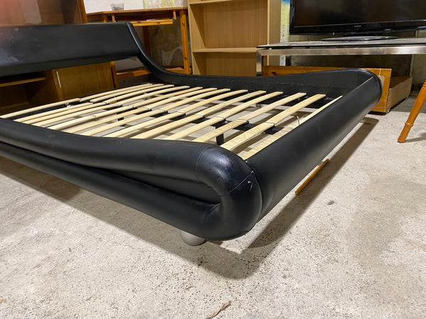 Faux Leather Double Bedframe