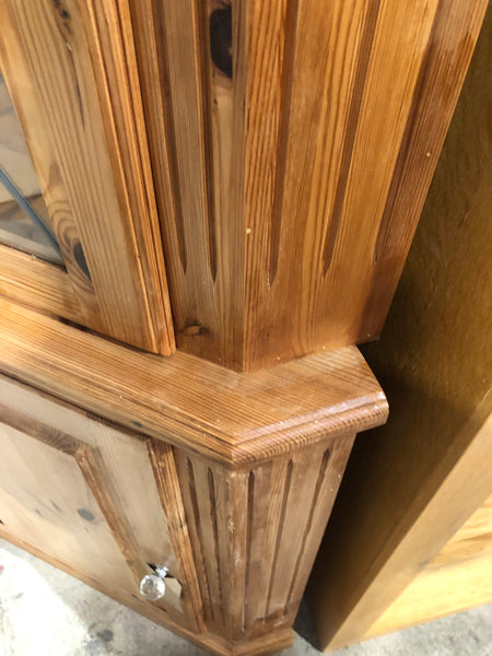 Tall Pine Corner Cabinet