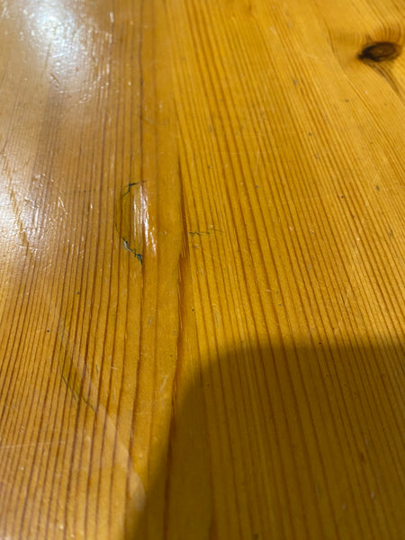 Pine Dining Table & 2 Bench Set