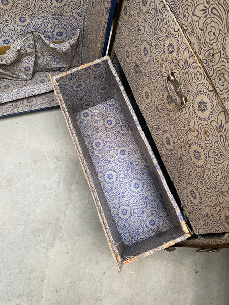 Vintage Wardrobe Steamer Trunk