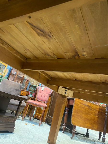 Large Heavy Duty Pine Dining Table