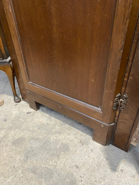 Carved Oak Hall Wardrobe