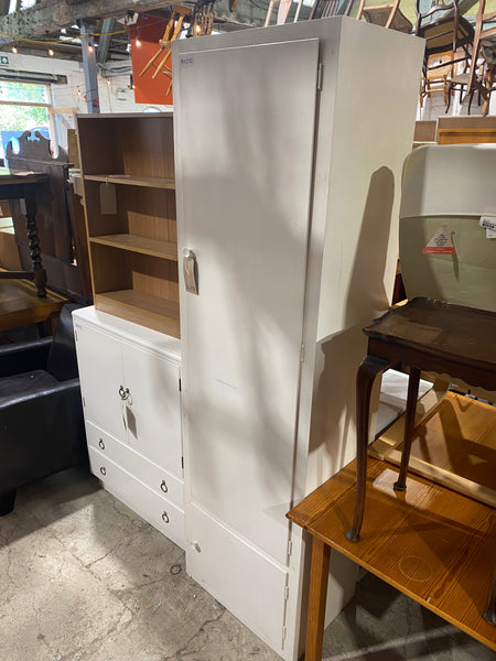 Vintage Painted Single Wardrobe