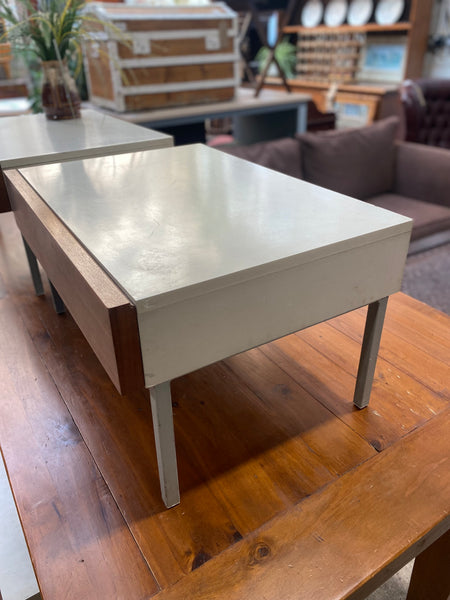 Interlubke Pair of Mid Century Teak Bedside Tables