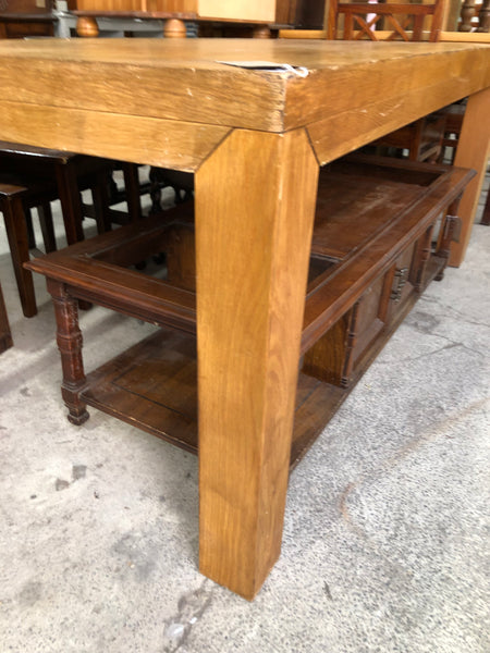 Large Heavy Duty Wooden Dining Table