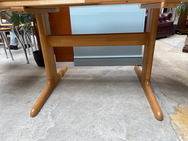 Danish Teak Extending Dining Table by Skovby