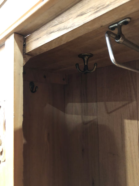 Rustic Pine Single Wardrobe