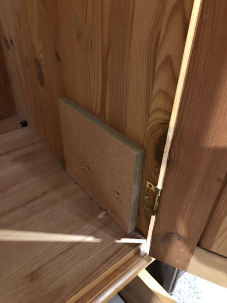 Tall Pine Wardrobe with Two Drawers