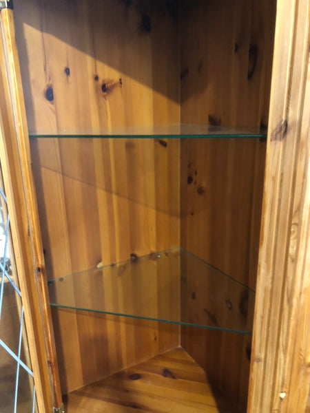 Tall Pine Corner Cabinet