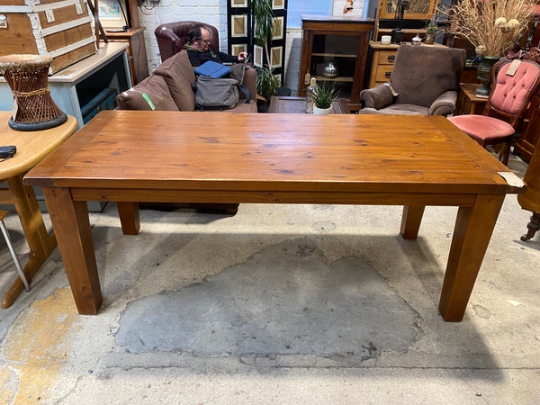 Large Heavy Duty Pine Dining Table