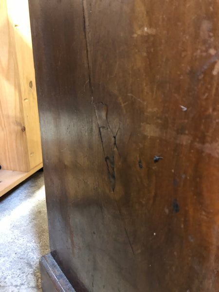 Antique Pier Cabinet with Inlaid & Brass Detailing