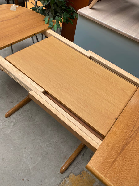 Danish Teak Extending Dining Table by Skovby