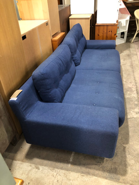 Contemporary Blue 3 Seater Sofa