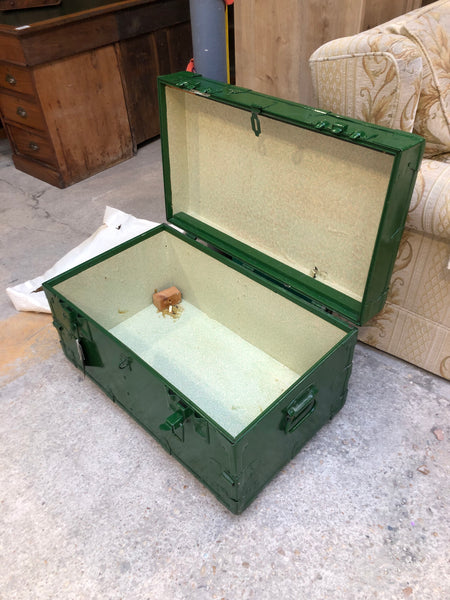 Green Metal Carpenters Tool Box