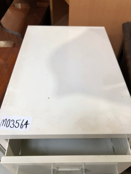 GHC - White Metal Compact Filing Cabinet