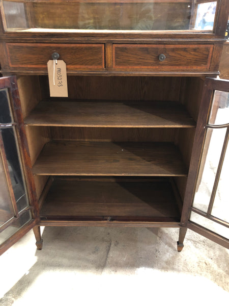 Antique Display Cabinet with Inlay Detail