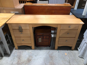 Veneer Pedestal Desk