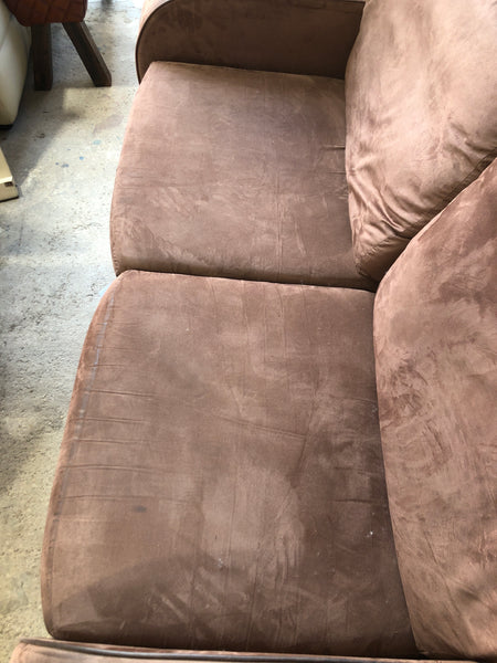 Faux Suede Large 2 Seater Sofa