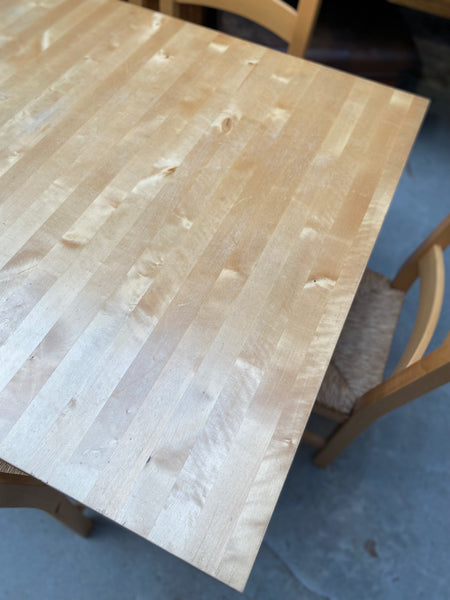 Extending IKEA Pine Dining Table & 8 Chairs