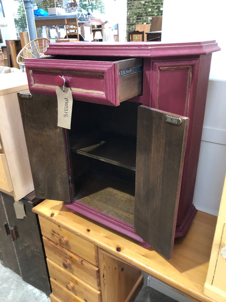 Red Up-Cycled Cabinet