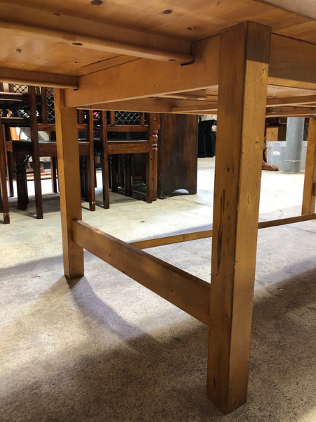 Large Extending Pine Dining Table