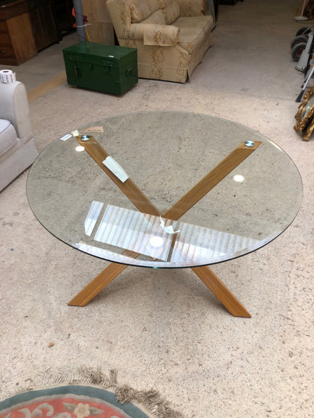 Round Glass Dining Table