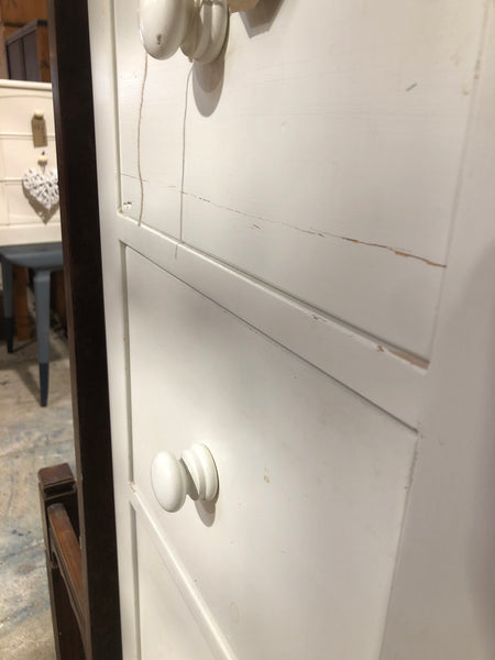 White 6 Drawer Compact Wardrobe