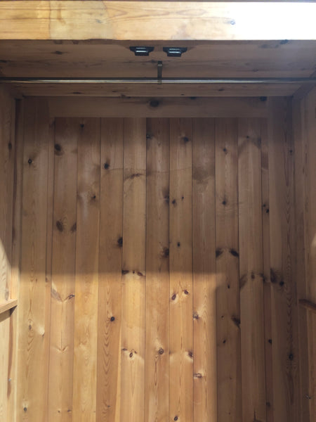 Rustic Pine Double Wardrobe
