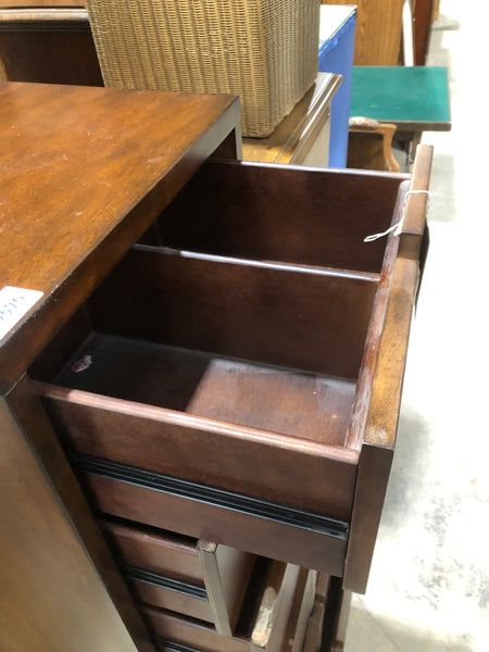 Dark Wood Tall Storage Unit