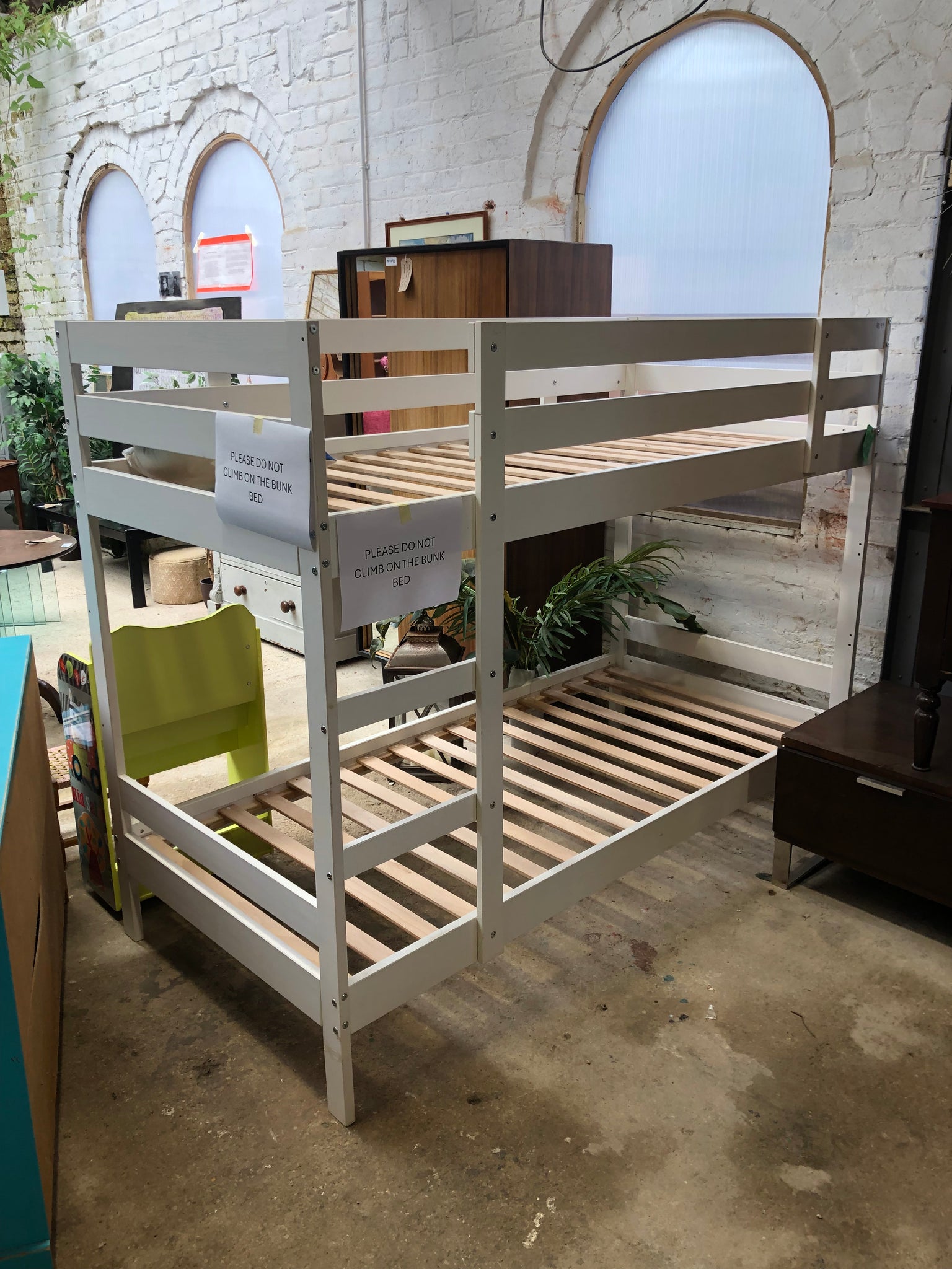 IKEA White EU single Bunkbed - REF