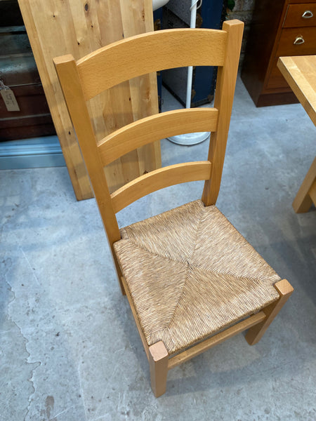 Extending IKEA Pine Dining Table & 8 Chairs