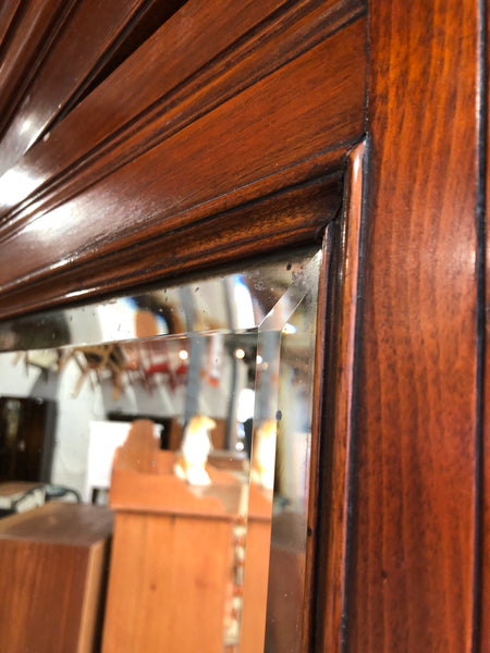 Antique Mahogany Corner Coat Cupboard