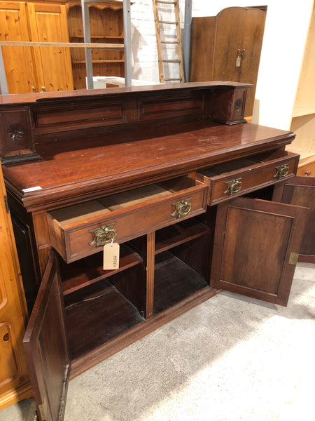 Antique Mahogany Carved Detail Sideboard