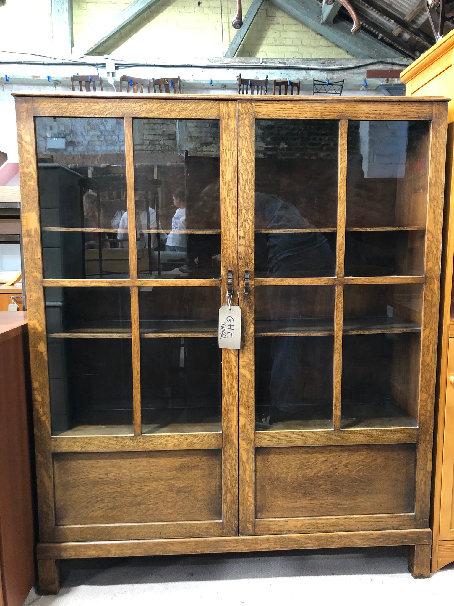 GHC - Antique Oak Book Cabinet