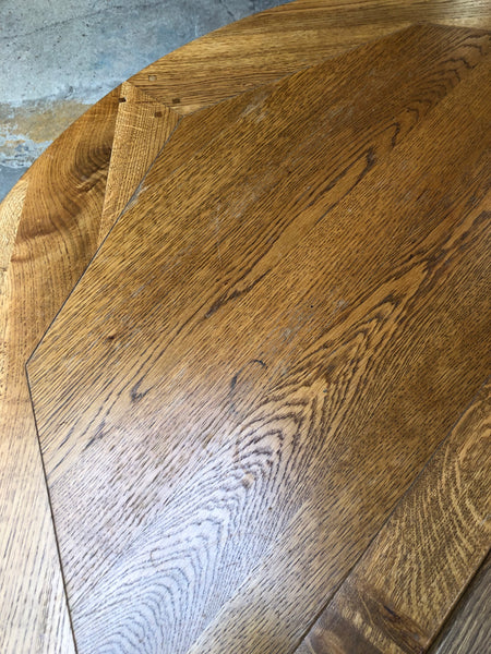 Round John Lewis Oak Extending Dining Table