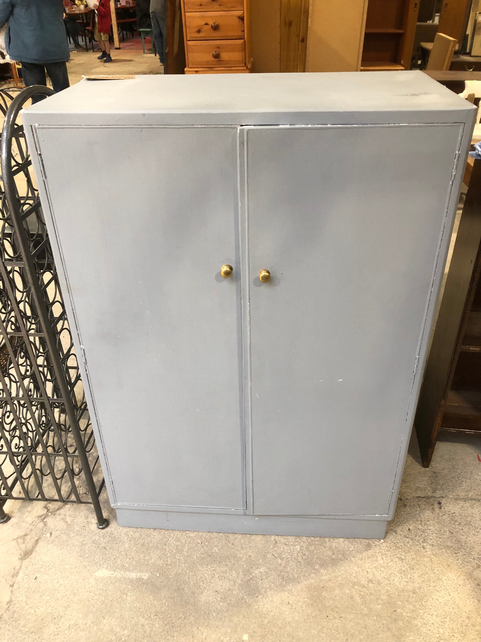 Grey Linen Cupboard