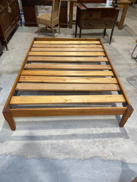 Low Pine Double Bed Base