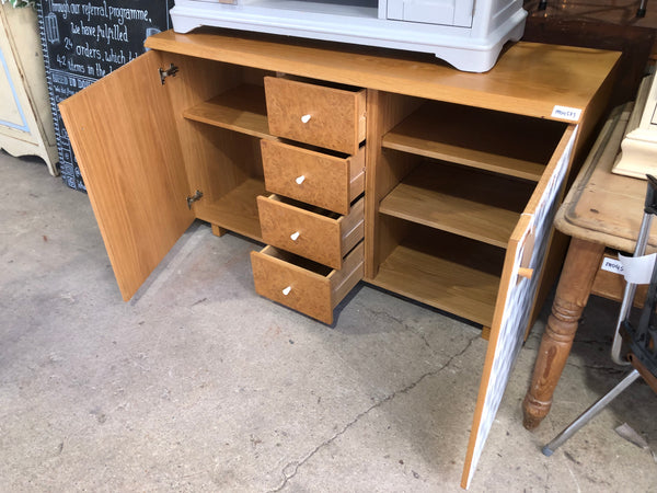 Black & White Decorative Oak Sideboard