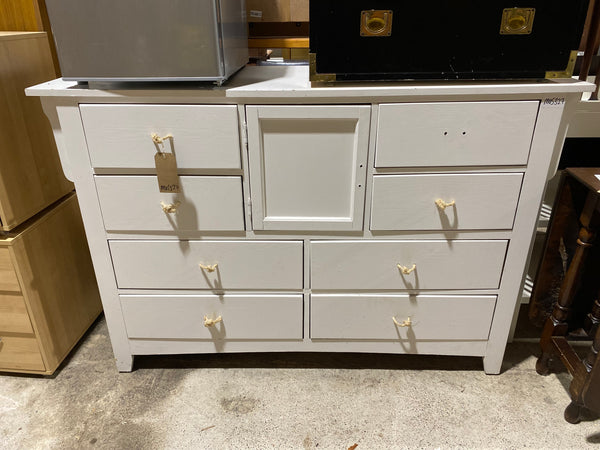 Large White Painted Chest of Drawers