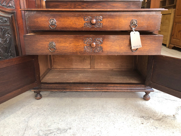 Vintage Dark Wood Chest of Drawers