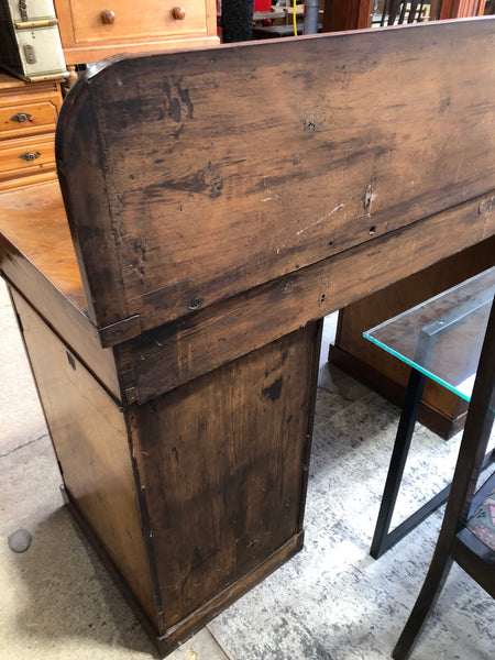 GHC - Antique Pale Mahogany Pedestal  Sideboard Desk