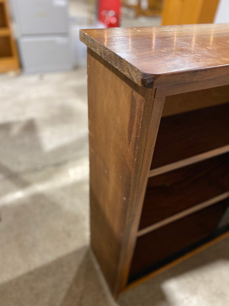 Teak Extra Wide Low Display Bookcase