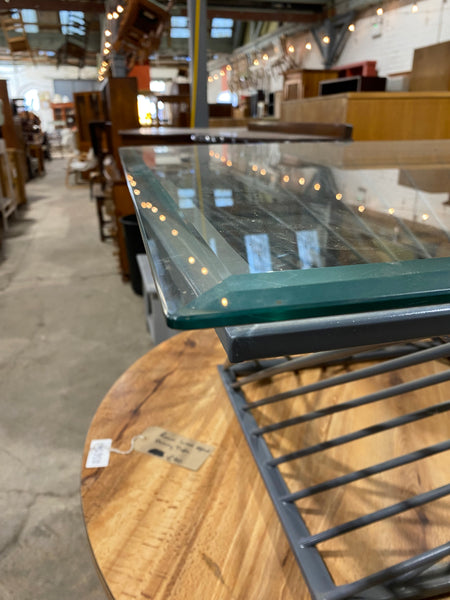 Glass Topped Coffee Table