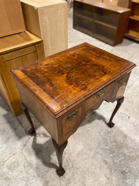 Antique Burr Walnut Low Boy