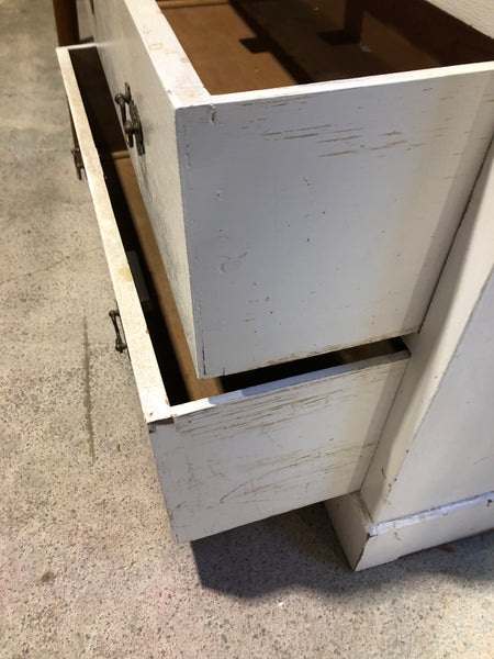 White Painted Pine Chest of 3 Drawers