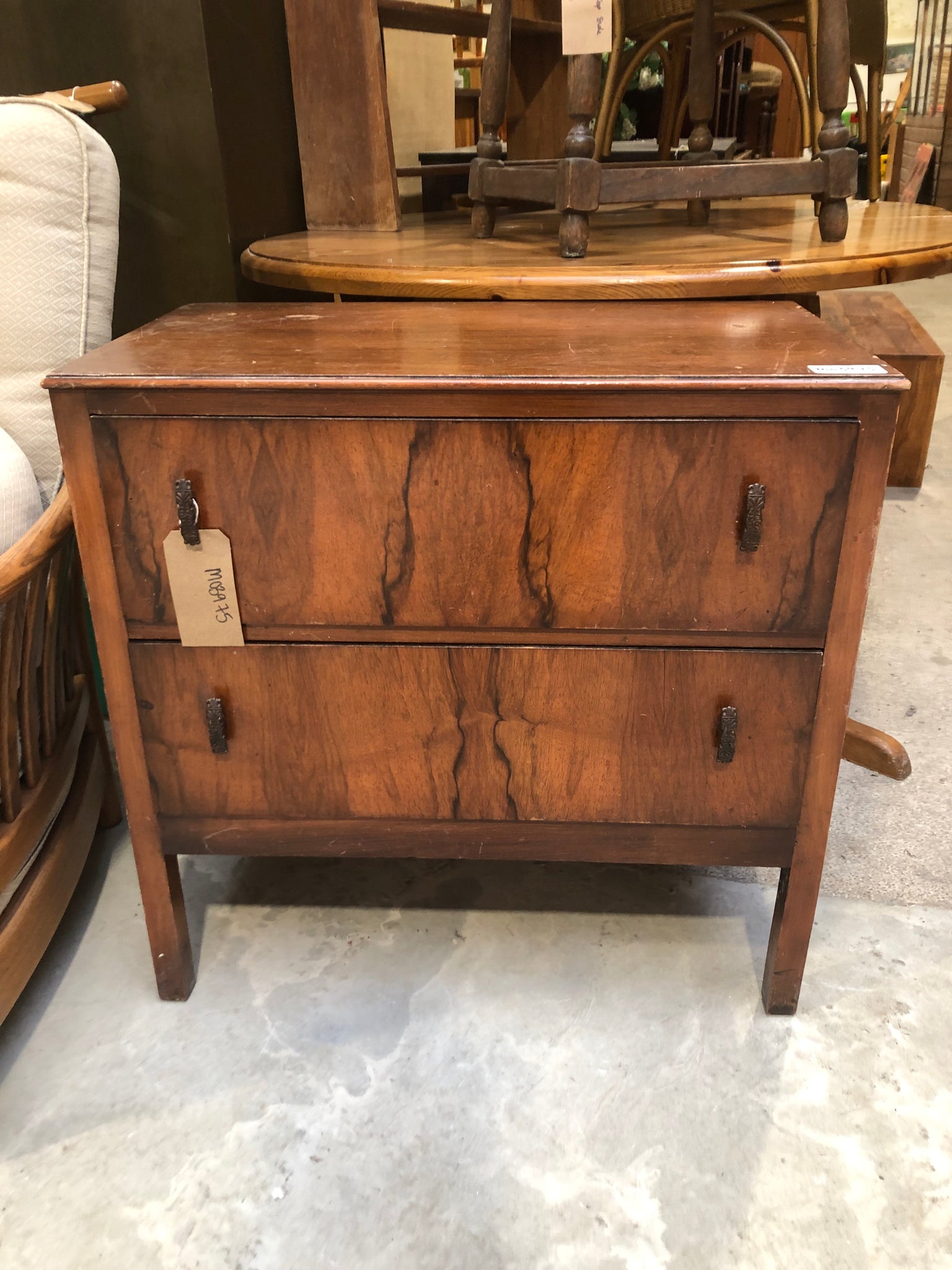 Small Vintage Chest of 2 Drawers