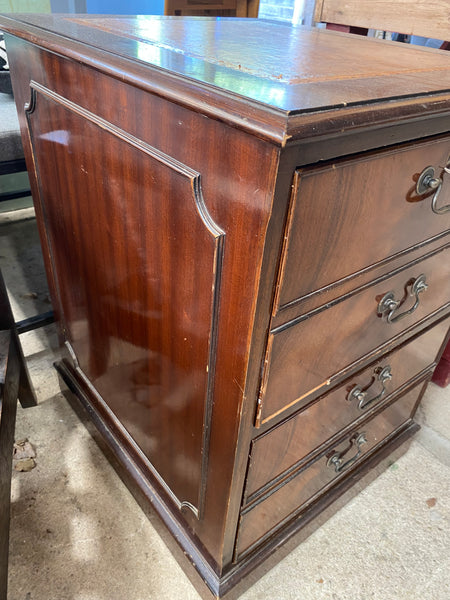 Victorian Style Filing Cabinet Side Table