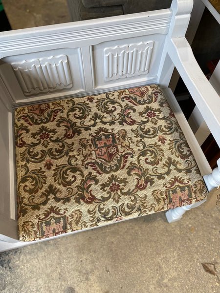 Painted Old Charm Gossip Bench